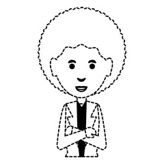 cartoon businesswoman icon