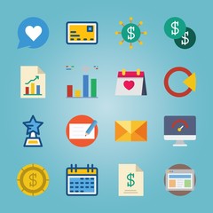 icon set about Marketing with browser, circle diagram, prize, portal and star