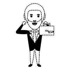 Cartoon businessman icon