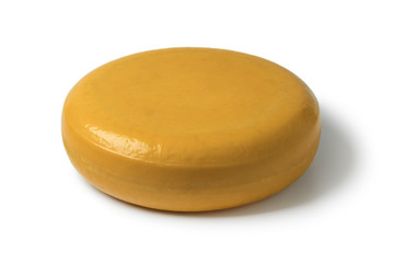 Whole round yellow Gouda cheese