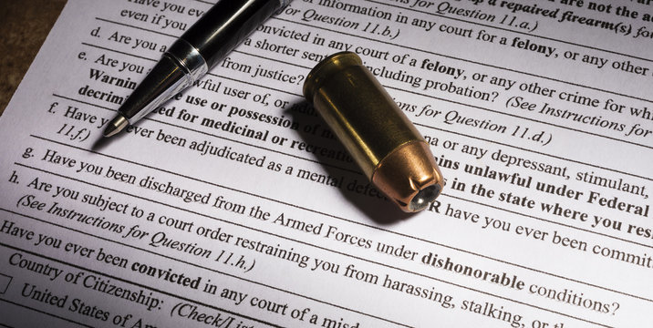 Dishonorable discharge question on gun transfer paperwork