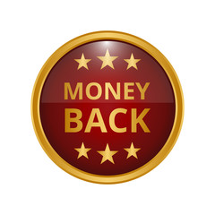 Money back guarantee label