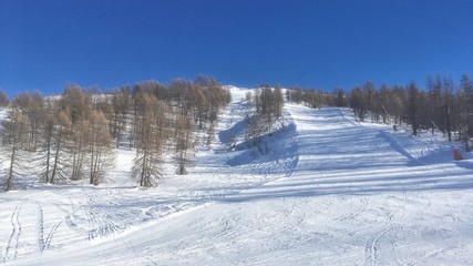 pista da sci a Sestriere