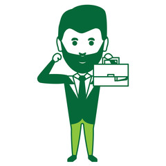 Cartoon businessman icon