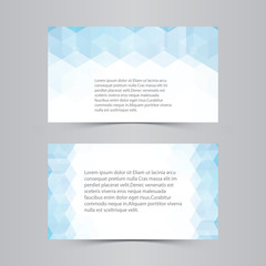 Naklejka premium Blue hexagon abstract background on white background.