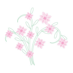 stem with leaves icon