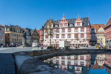Fototapeta premium Coburg Blick auf den Marktplatz