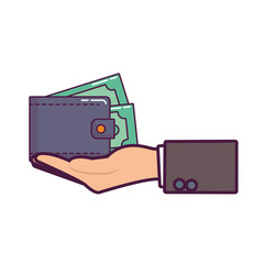 wallet with money design