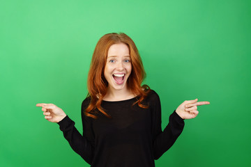 Vivacious laughing playful young woman