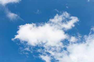 Cloud on the blue sky.