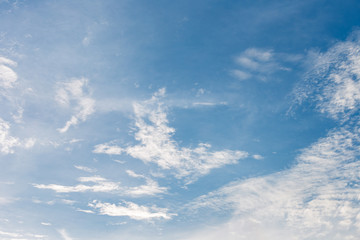 Naklejka na ściany i meble Cloud on the blue sky.