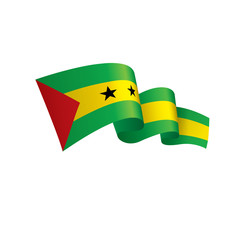 Sao Tome and Principe flag, vector illustration