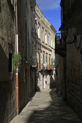 Beautiful street in Altamura, Italy