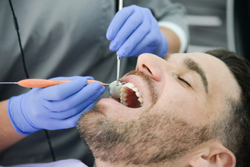 patient in dental clinic