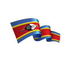 Swaziland flag, vector illustration