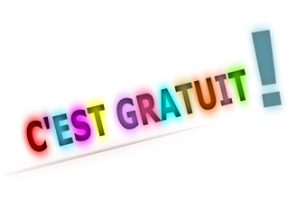 c'est gratuit ! en couleurs