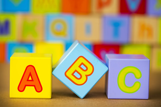 Ahşap Alfabe; A, B, C