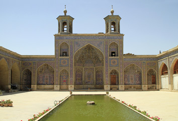 Fototapeta premium Outside the Pink Mosque in Shiraz