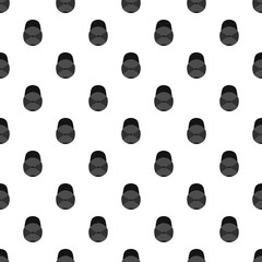 Baseball cap above pattern seamless in flat style for any design