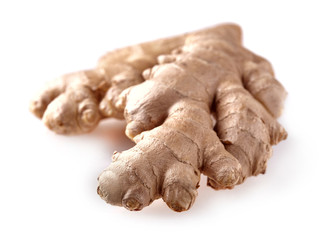 Ginger on white background
