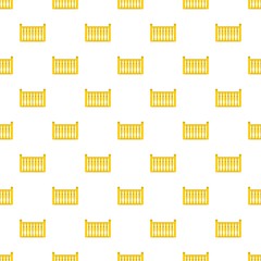 Fence with column pattern seamless in flat style for any design