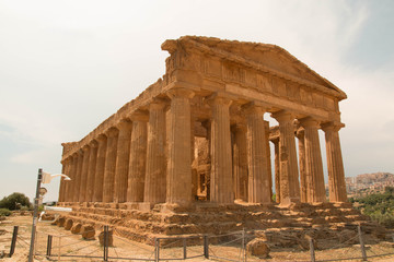 Temple of Concordia, Temples Valley, Agrigento, Sicily.