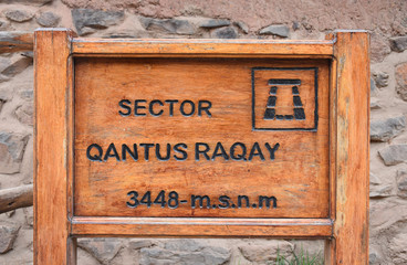 Quantus Raqay Pisac Cusco Perú