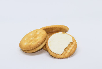 biscuits in white background