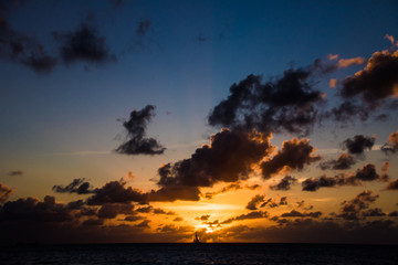 Fototapeta na wymiar Cayman Island Sunset