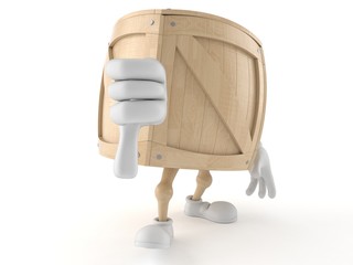 Crate character with thumb down