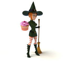 Sexy witch - 3D Illustration