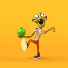 Fun zombie - 3D Illustration