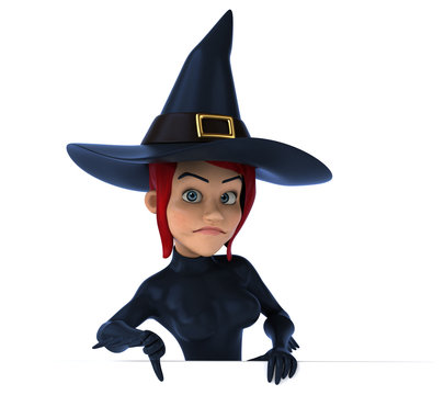 Sexy witch - 3D Illustration