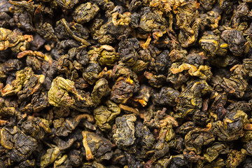 texture of dry green tea