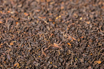 texture of dry black tea