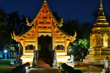 Wat Phra Singh, a Buddhist temple in Chiang Mai, Thailand