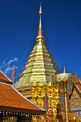 Fototapeta premium Wat Phra That Doi Suthep temple in Chiang Mai Province, Thailand