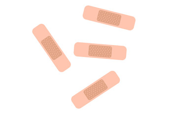 Medical adhesive plaster illustration vector