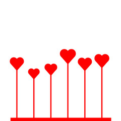 Plakat Heart vector icon , love balloon symbol