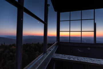 Fototapeta na wymiar Sunset Mountain Okemo