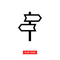 Signpost vector icon