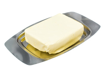 Metallic form for creamy butter