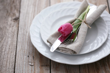 Spring table setting