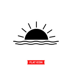 Sunset vector icon