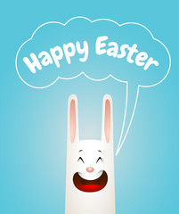 White easter rabbit. Easter Bunny