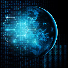 Earth from Space. Best Internet Concept of global business from concepts series. Elements of this image furnished by NASA. 3D illustration