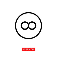Infinity vector icon