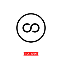 Infinity vector icon