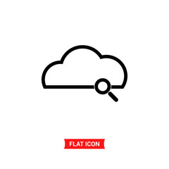 Cloud computing vector icon