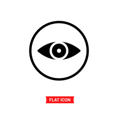 View vector icon , eye symbol icon
